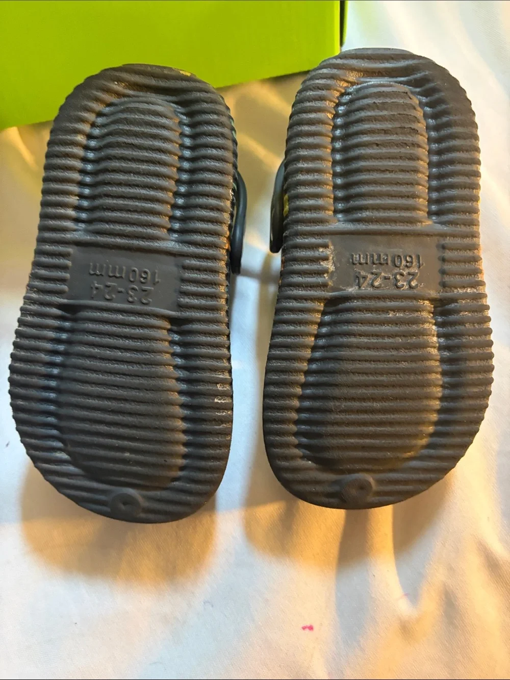 CROCS Kids' Two-Pair Set — Gray and Black with Multicolor Dino Accents